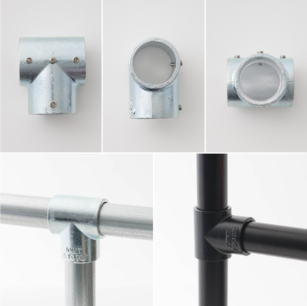 単管パイプジョイント金具 ジョイコ【Z-3-3T】3か所止まり｜パイプの