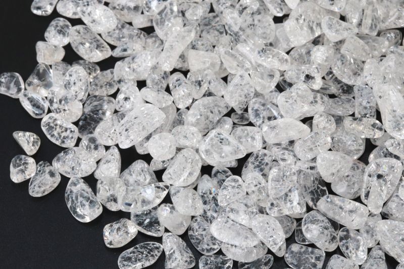 さざれ 爆裂水晶 クラック水晶 白 ホワイト カラー オリジナル