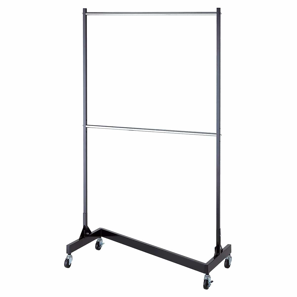 機能性Zハンガーラック 2段ブラック〔ストエキオリジナル〕 本体