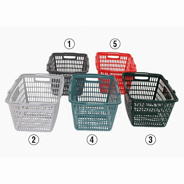 10個】大和産業 買い物カゴ 33リットル SL-20 ダークグレー