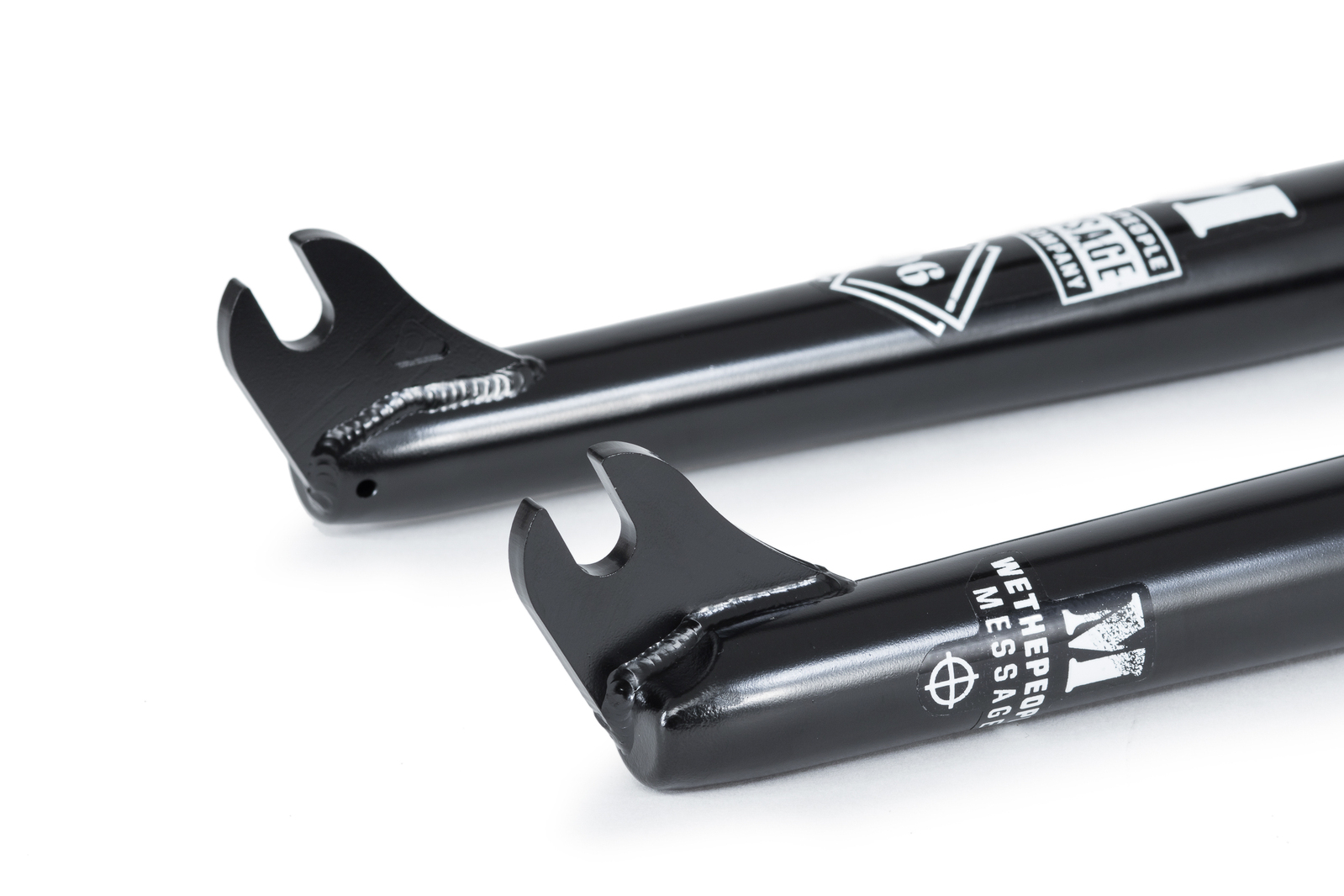 BMX Forks / Wethepeople Message Fork / Black & Chrome / Available Now