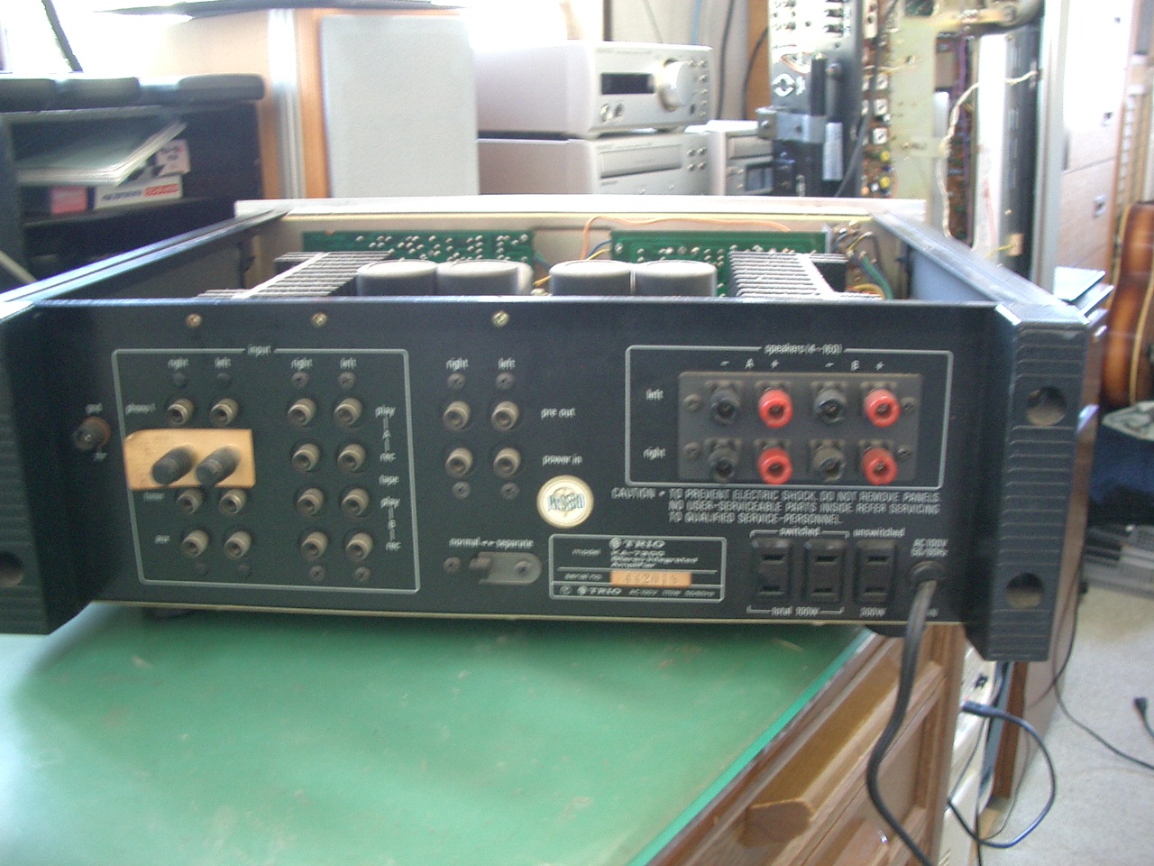 TRIO プリメインアンプ KA-7300 の修理