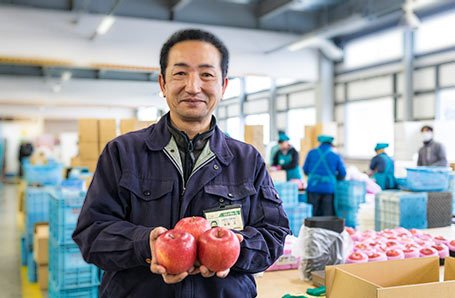 2月のP-プラス青果物 JA津軽みらい【サンふじ】 | 住友
