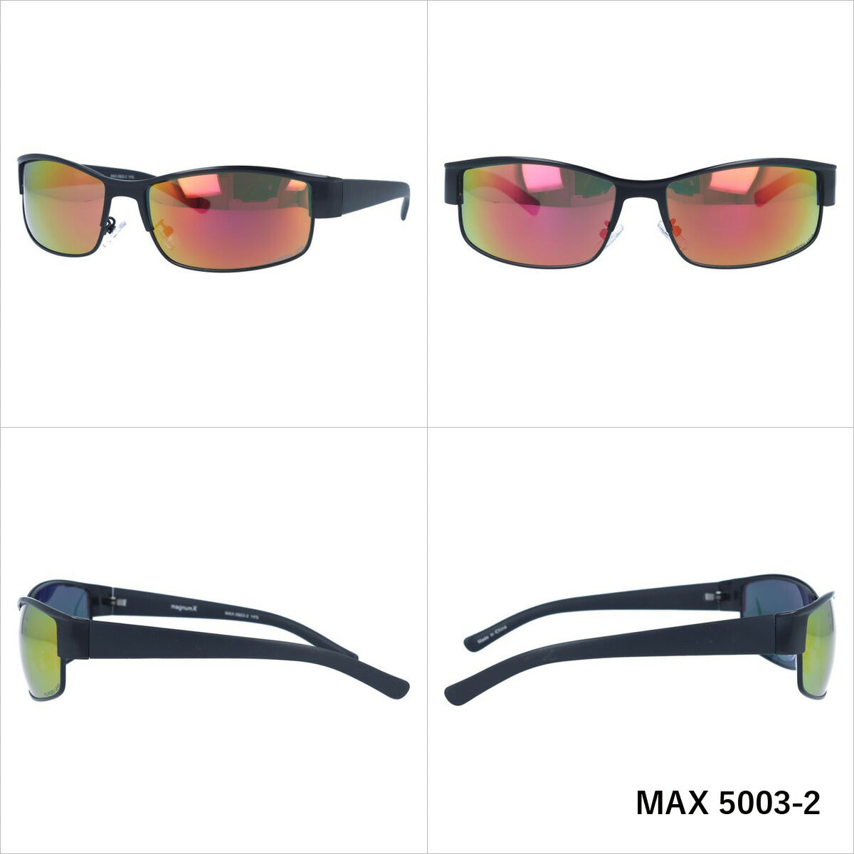 マグナムエックス 偏光サングラス ミラーレンズ magnumX MAX 5003 全2