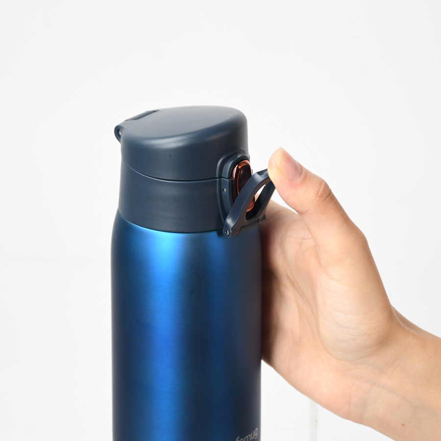 カフェマグ 軽量ワンタッチマグ500(フレアゴールド) HB-6373