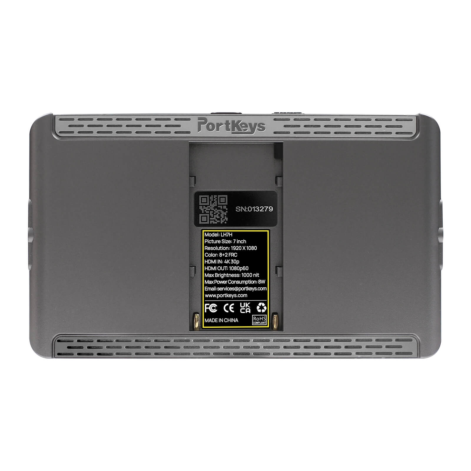 Portkeys LH7H 1000nits 7インチ DSLRカメラ用LCDモニター（HDMI I/O搭載）