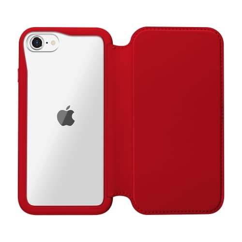 iPhone SE/8/7/6s/6用 ガラスフリップケース レッド｜株式会社PGA
