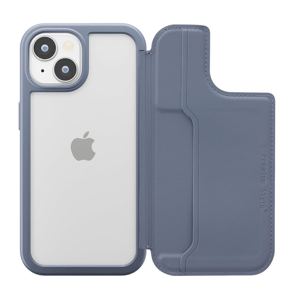 iPhone 15用 バックフリップケース [ブルー]｜株式会社PGA