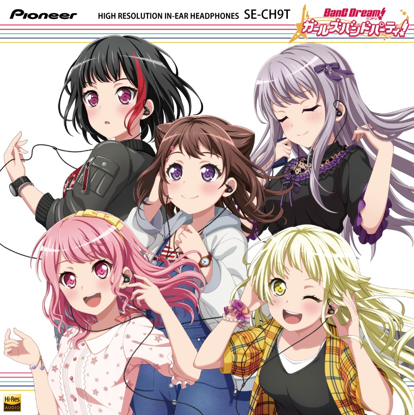 パイオニア、『バンドリ！』コラボイヤホン。Roseliaやポピパなど各