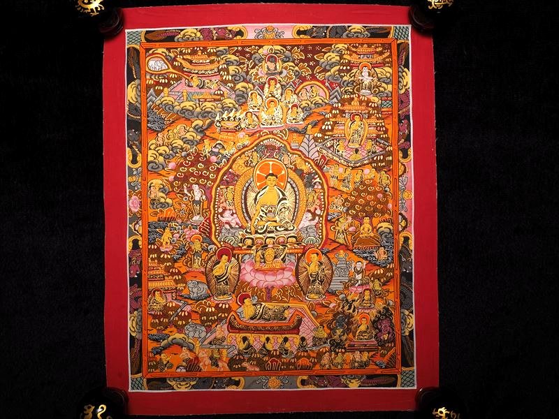 ◇貴重な本物・曼荼羅（マンダラ）◇手書きの精密画◇1点物◇チベット