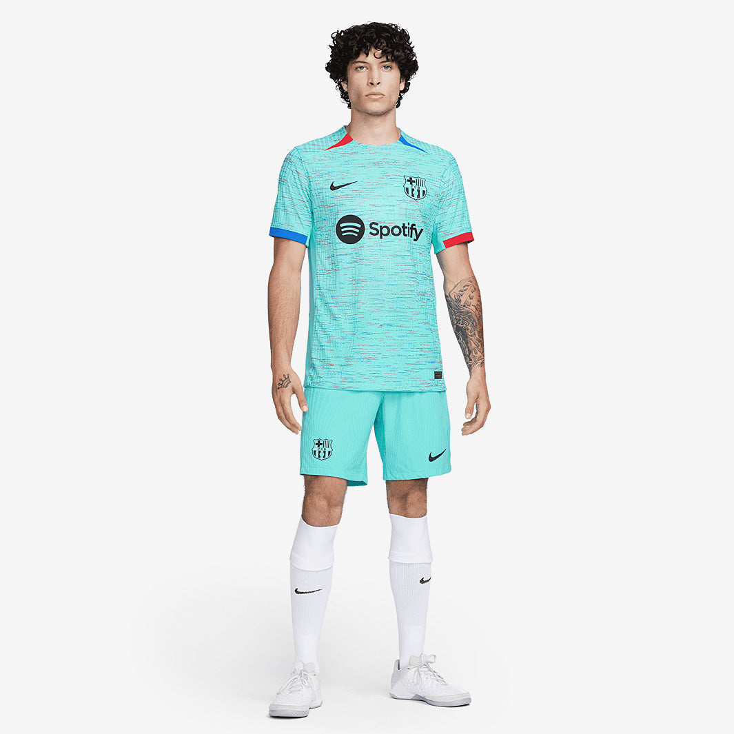 Nike FC Barcelona Dri-Fit ADV Match Third SS Shirt - Light Aqua