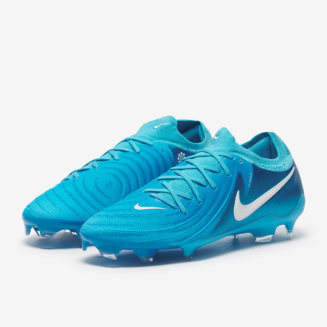 Nike Phantom GX II Pro Firm Ground - Blue Fury/White - Adult Boots