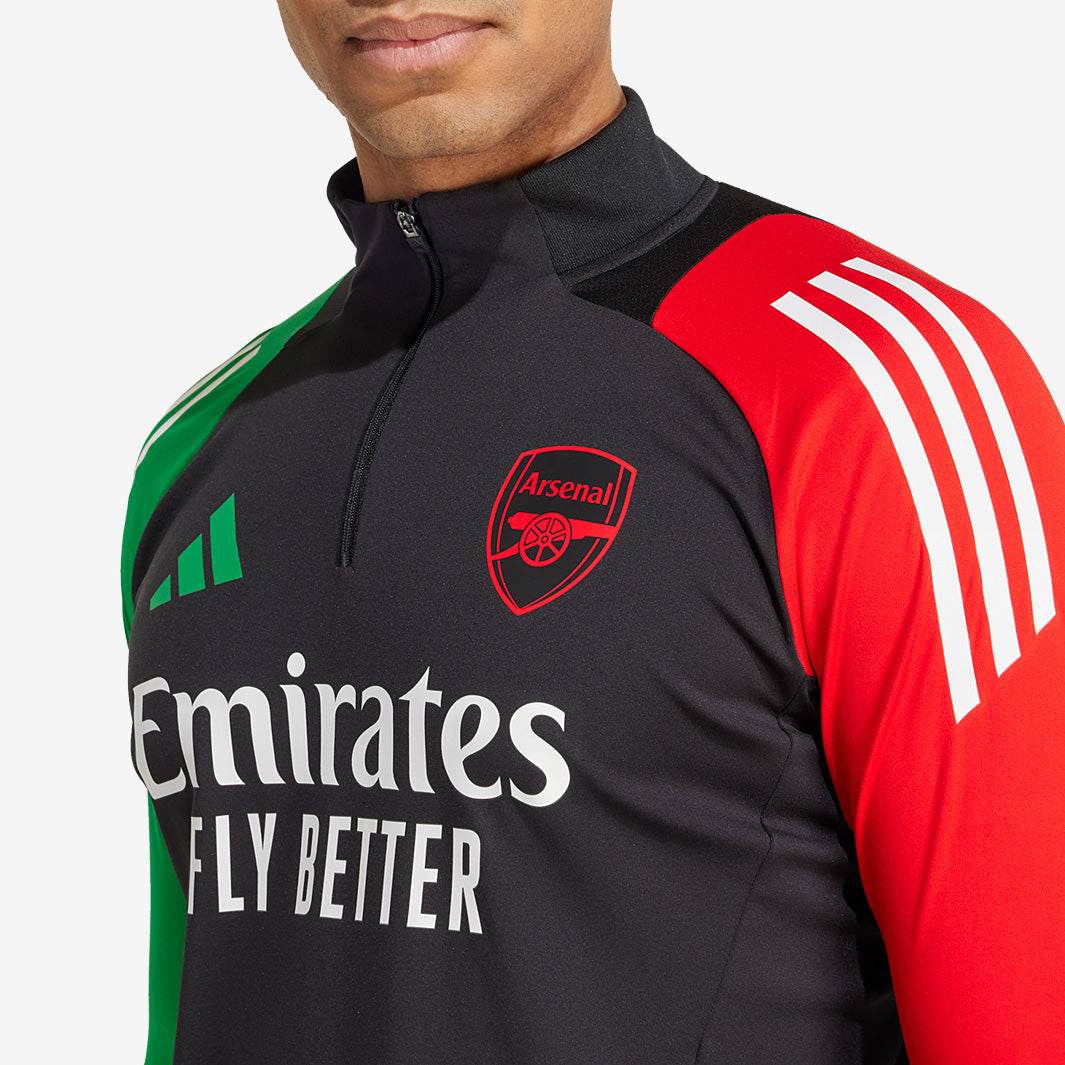 adidas Arsenal 24/25 European Training Top - Black - Mens Replica