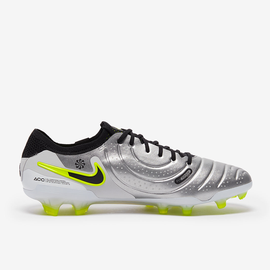 Nike Tiempo Legend X Elite Firm Ground - Metallic Silver/Black