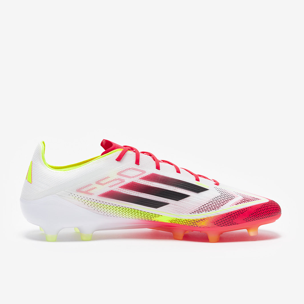adidas F50 Elite Artificial Grass - White/Black/Solar Yellow