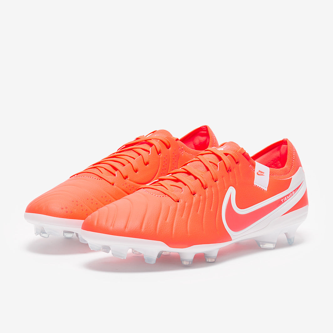 Nike Tiempo Legend X Pro Firm Ground - Hot Lava/White - Adult Cleats