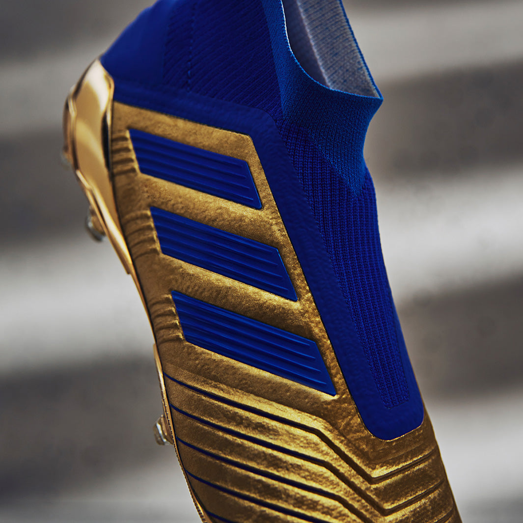 adidas Predator 19+ FG - Gold Metallic/Blue/White - Firm Ground