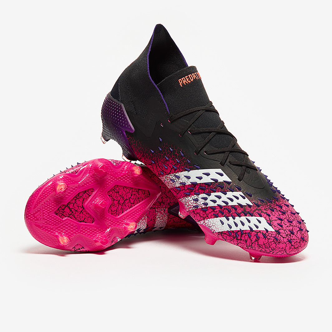 adidas Predator Freak.1 FG - Core Black/White/Shock Pink - Mens