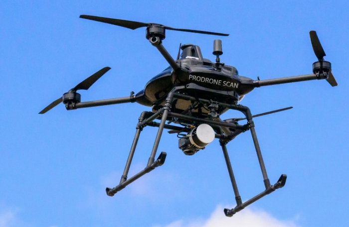 高コストパフォーマンスLidar測量機一体ドローン「PRODRONE SCAN」販売