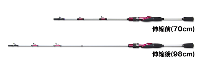 攻棚ワカサギ竿の柄SE |