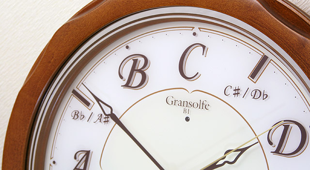 絶版品】音階時報時計 グランソルフェB1 《リビングインテリア》 音楽