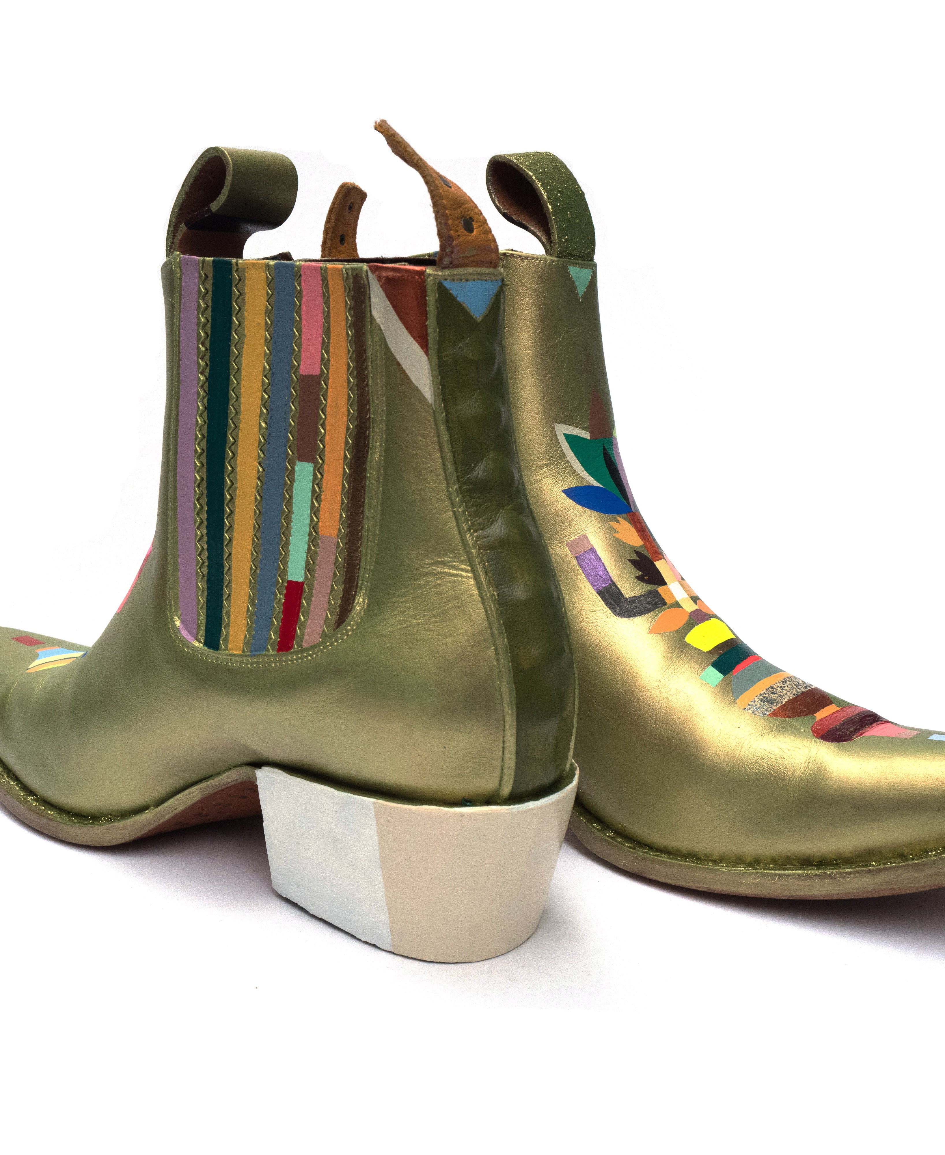 monica canilao x pskaufman FREEWAY chelsea boot metallic hand