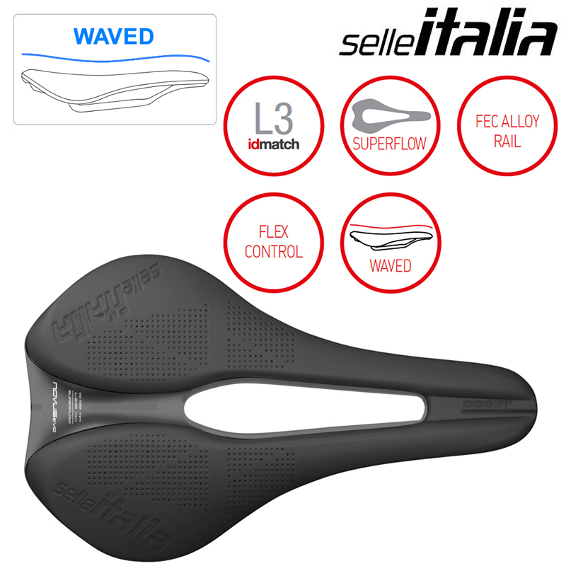 SELLE ITALIA（セライタリア）WAVED：NOVUS BOOST EVO FEC ALLOY