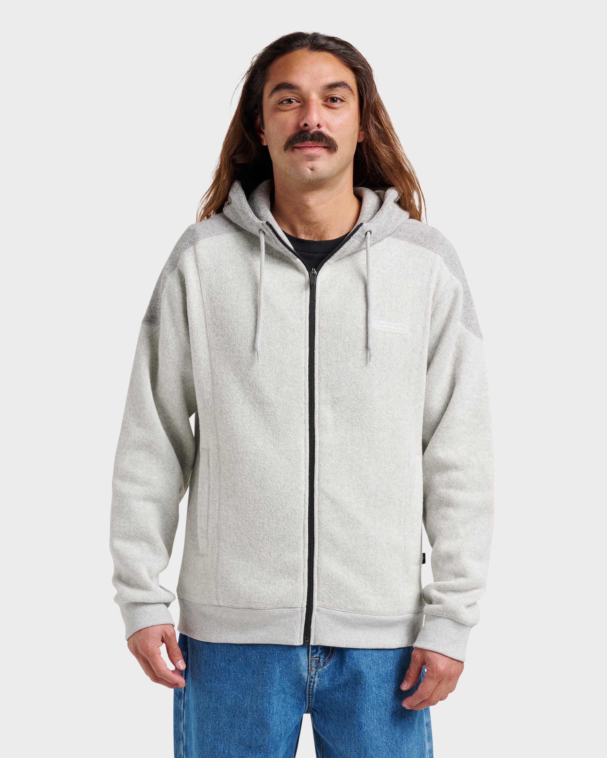 Keller Zip Hoodie - Light Gray Heather | Quiksilver