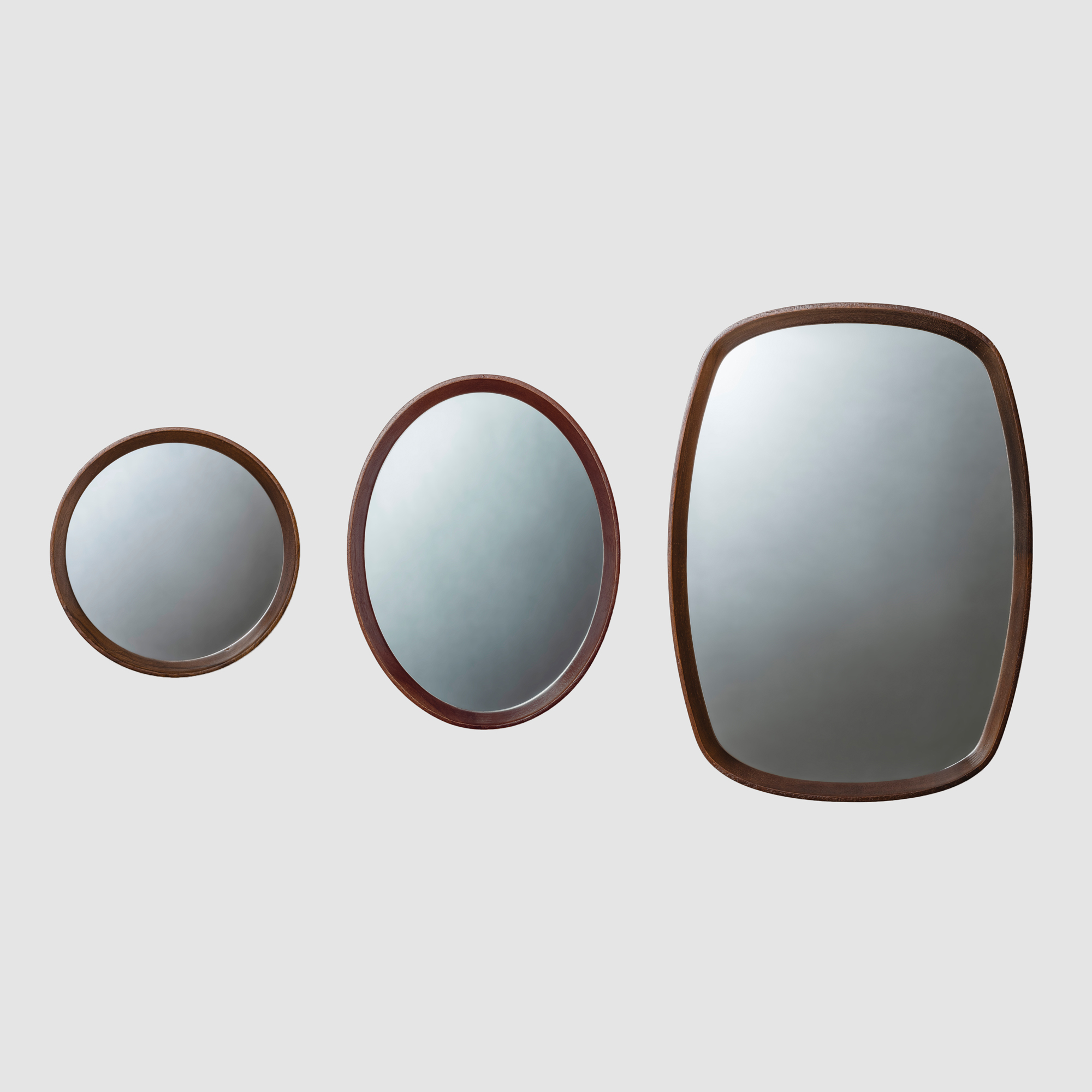 木製ラウンドミラー スクエア 600 | KB-AC019-03-G141 | ミラー | 洗面