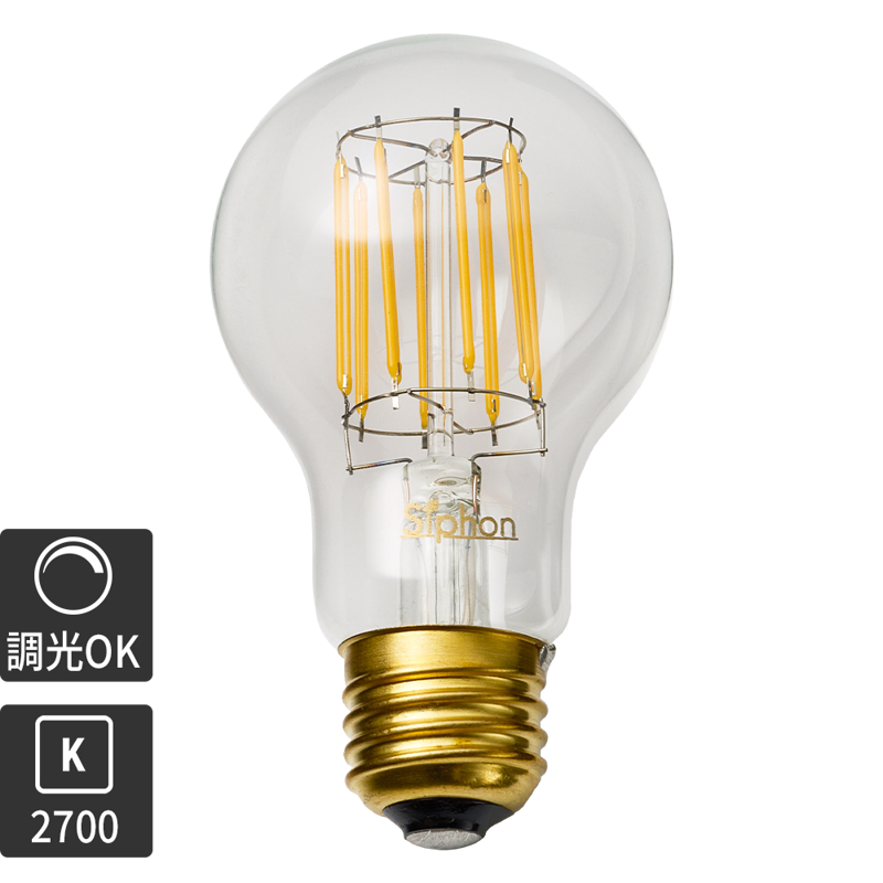 ビンテージLED電球 LEDボール35(E17)35W相当 2200K | LT-BB002-18-G141