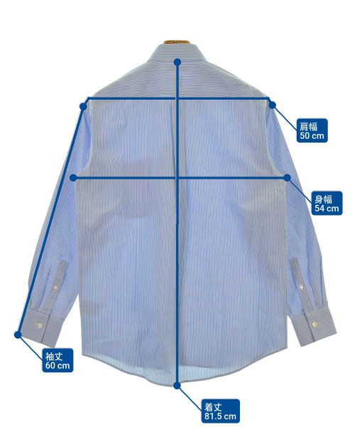 EDITION（エディション）カジュアルシャツ 青 サイズ:34(XS位) メンズ