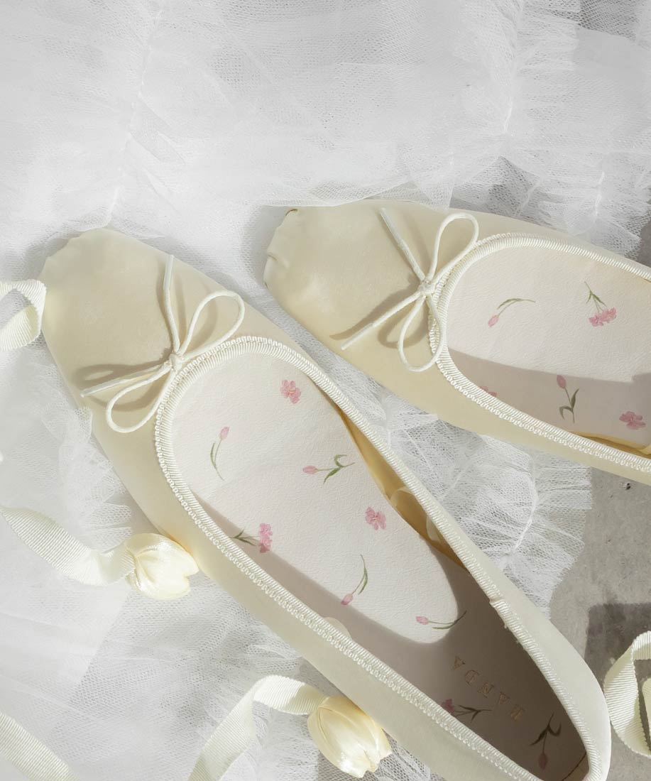 Tulip Collection】2WAY チューリップレースアップバレエシューズRANDA