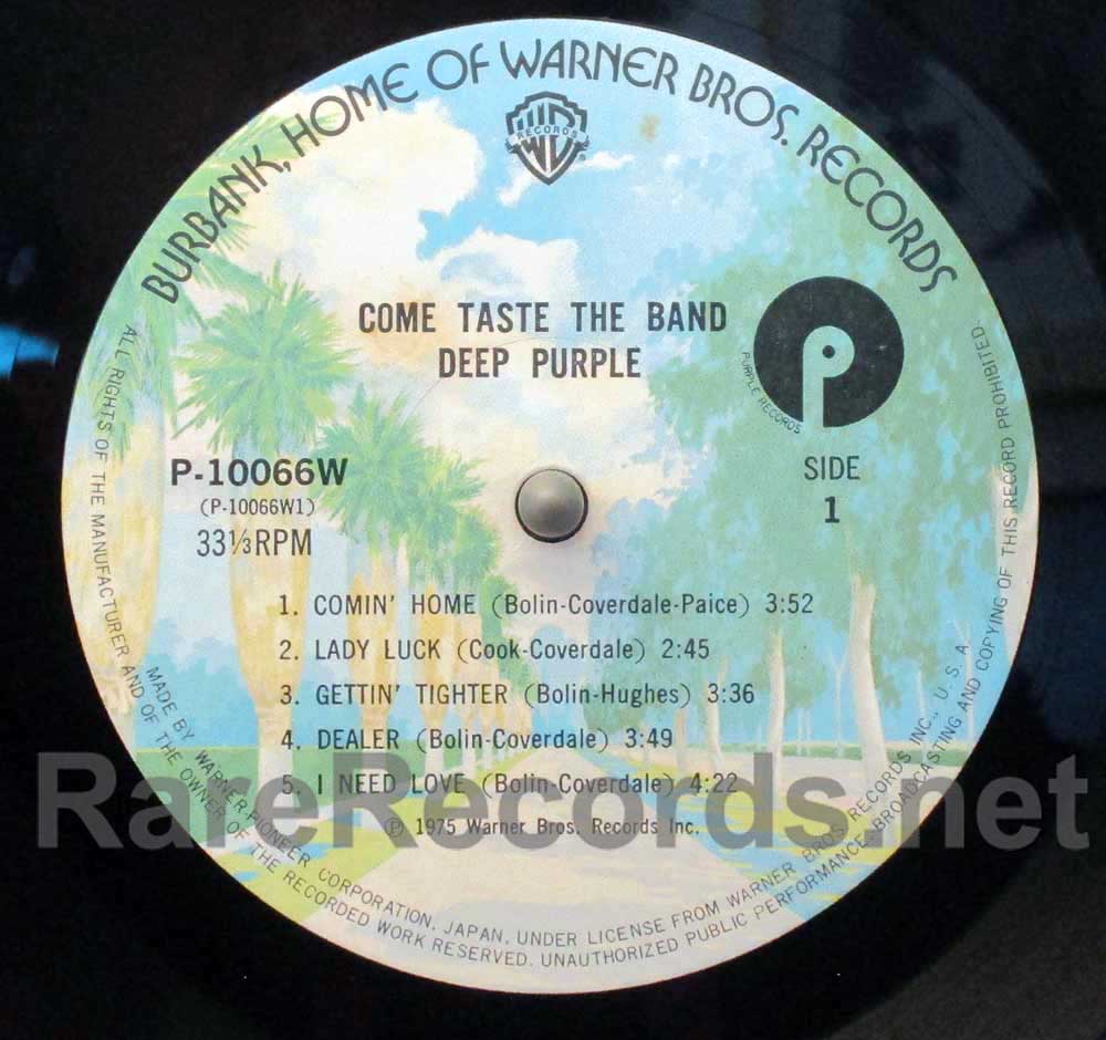 Deep Purple – Come Taste the Band 1975 Japan LP with obi