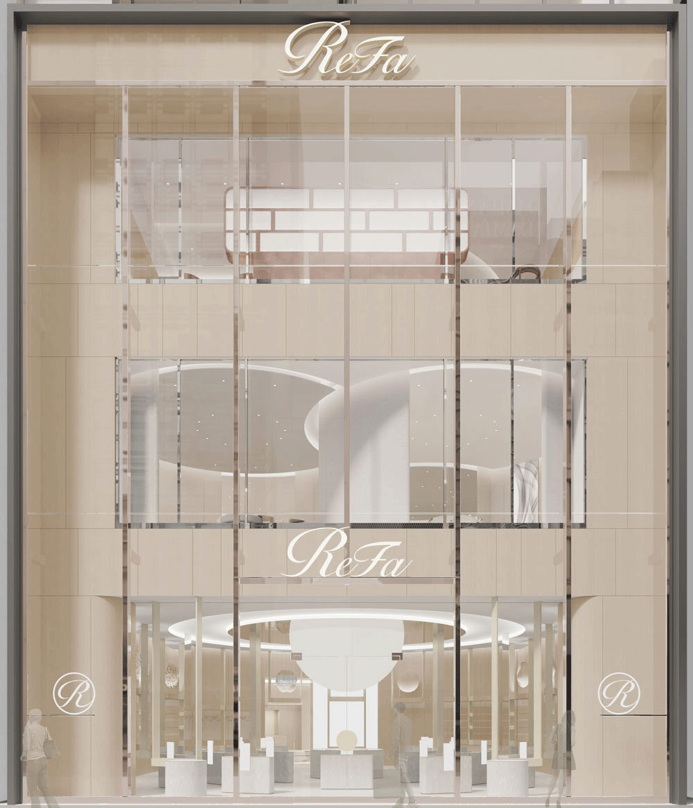 シックで上質なデザインのコーム、ミラーを3点セットにした「ReFa