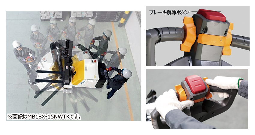 カウンター式フォークリフト揚程1500mm(600kg)/MB18X-6NSTK | シロ産業 |