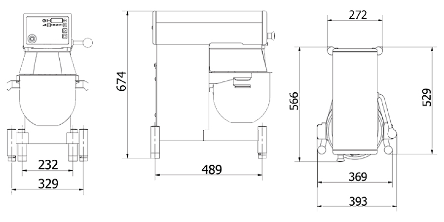 材料ミキサー10L（卓上型）スクレーパー付/M2774AK-10K | シロ産業 |