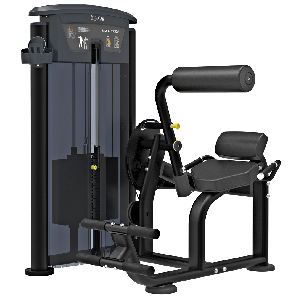 バックエクステンション | 脊柱起立筋を鍛えるマシンです。背筋が伸び