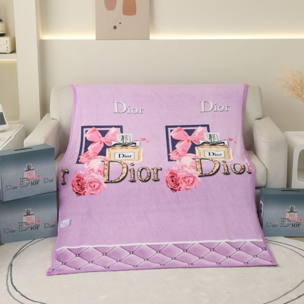 ディオール 毛布 エアコン夏タオル Dior 寝具 ベッドカバー オブリーク