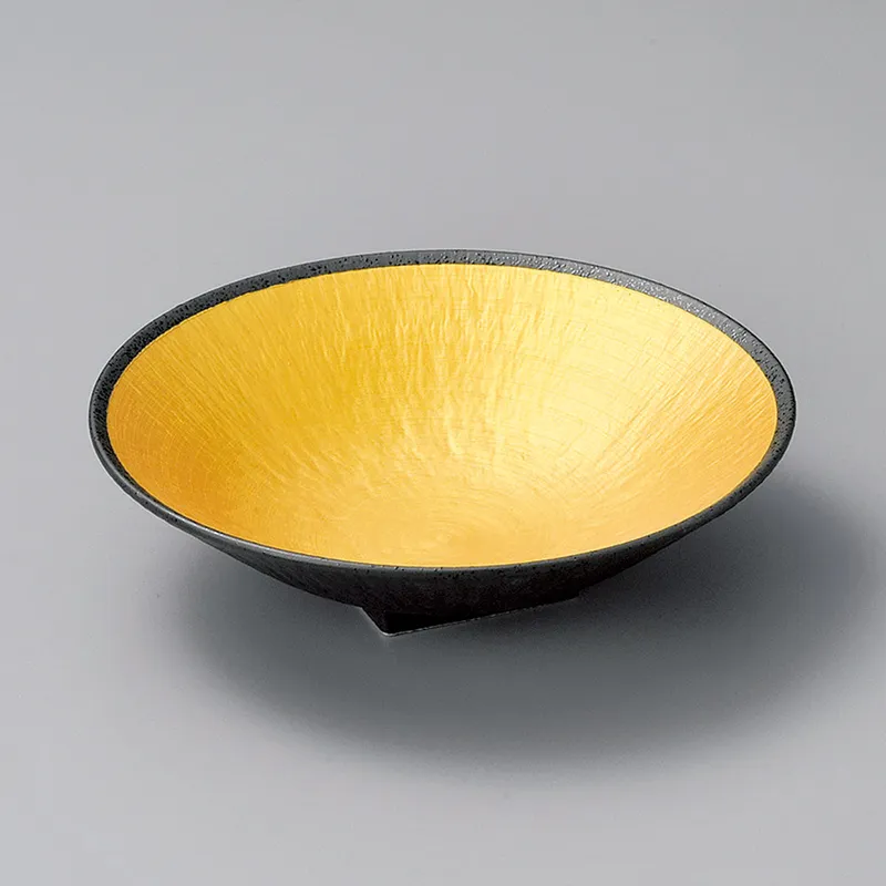 雲母金とちり丸皿(和食器,鉢もの,中鉢)|食器通販の陶磁庵