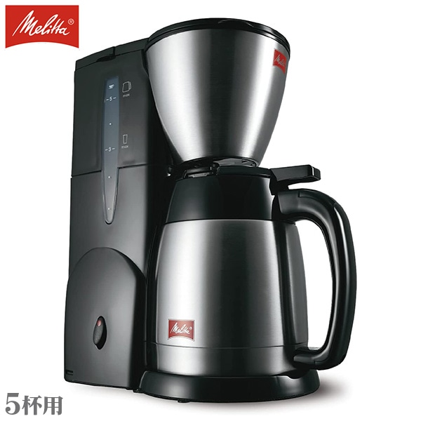 Melitta メリタ コーヒーメーカー ノアプラス ブラック 0.7L 5杯用