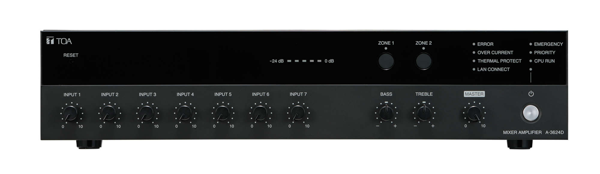 PAアンプ 240W 2局 (A-3624D) | TOA株式会社