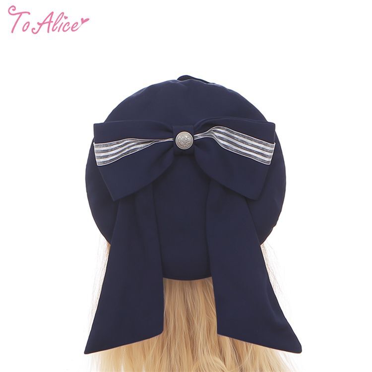 ToAlice】S3260マリンアイドルビッグリボンベレー帽 - To Alice