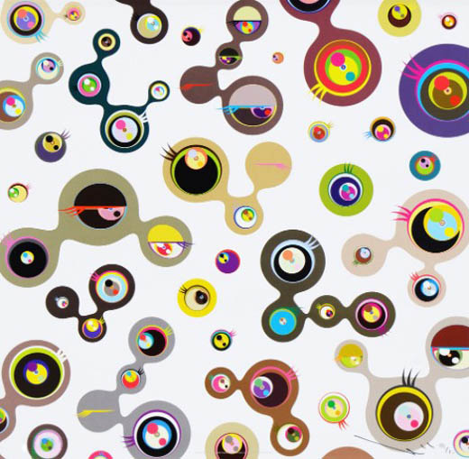 めめめのくらげ 白 4Jellyfish Eyes white 4|村上隆Takashi Murakami