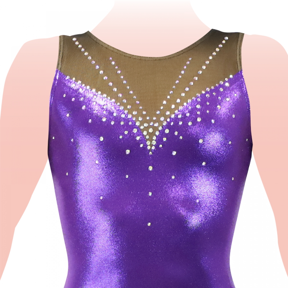 1697b (切替ノースリーブレオタード)|体操競技 女子|AIRMOVE - エアムーブ