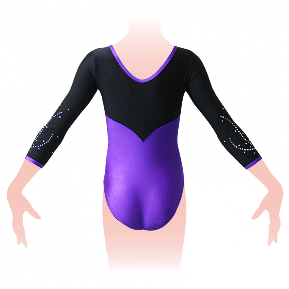 3669a (切替7分そでレオタード)|新体操 女子|AIRMOVE - エアムーブ