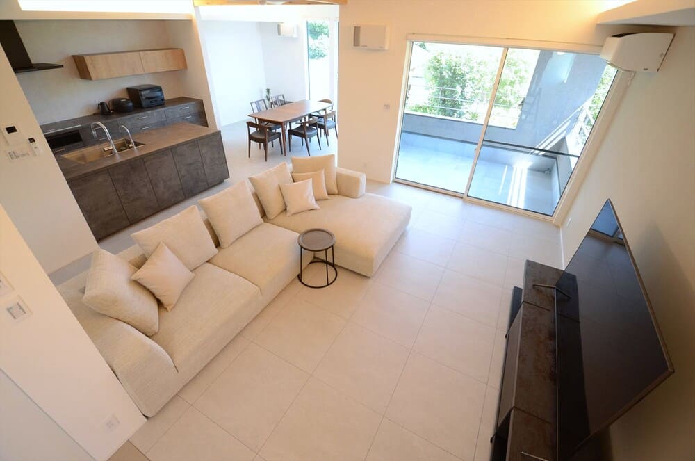 京都府N様邸／LA カウチソファ W3300＆家具一式【匠ソファ】