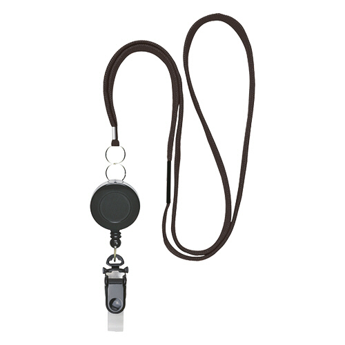 たのめーる】ソニック リール式吊り下げひも 黒 NF-569-D 1本の通販