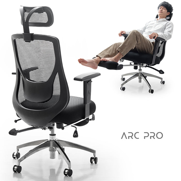 オフィスチェア デスクチェア フットレスト付 リクライニング
