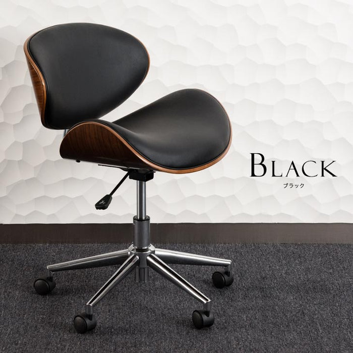 オフィスチェア ミッドセンチュリーデザイン モダン 木目調 昇降式