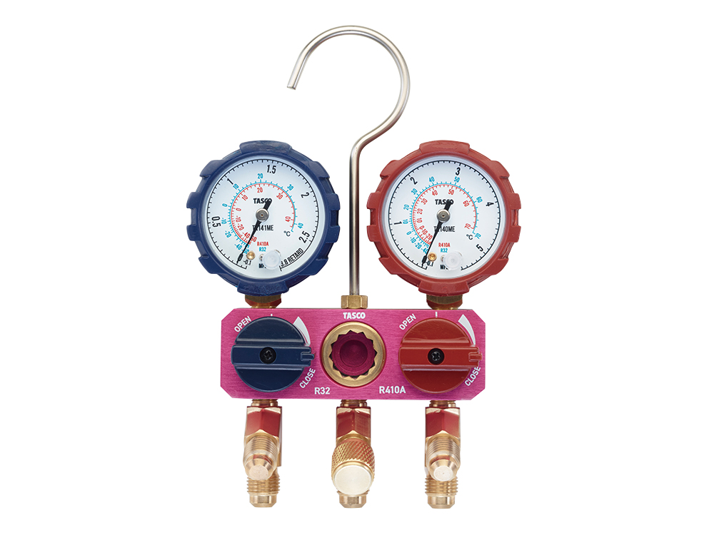 R410AR32用ミニボールバルブ式ゲージマニホールドキット | 株式会社